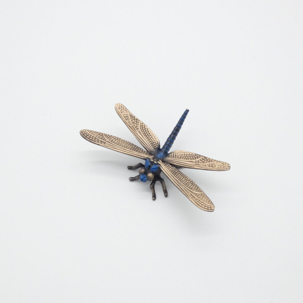 Bronze-Libelle blau